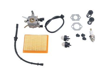 Akčná sada karburátor pre krovinorezy Stihl FS120 BT120 BT121 FS200 FS250 FS300 FS350 (OEM 41341200652 41341410300 41303506200 41302 41283580800)