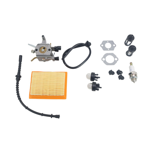 Akčná sada karburátor pre krovinorezy Stihl FS120 BT120 BT121 FS200 FS250 FS300 FS350 (OEM 41341200652 41341410300 41303506200 41302 41283580800)