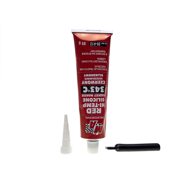 Červený silikónový tmel +343°C 85 g pre Stihl 017 018 MS180 MS181 MS250 MS280 Husqvarna 136 137 141 435 Partner 351 371 391 420