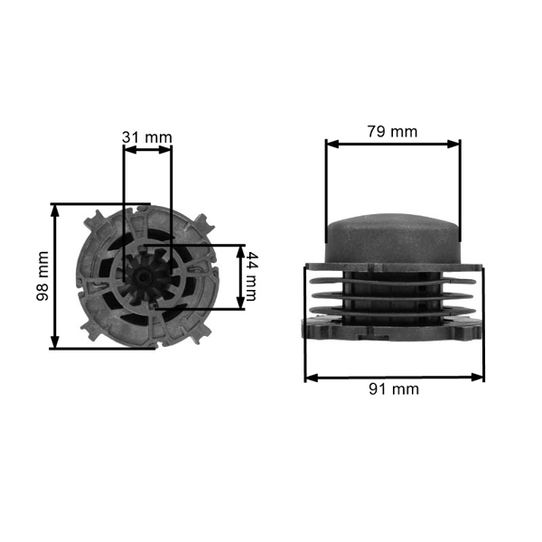 Cievka vyžínacej hlavy AutoCut 30-2 AutoCut 40-2 pre krovinorezy Stihl (OEM 40037133011)