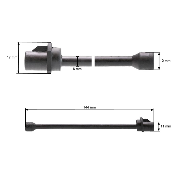 Dlhá olejová hadička pre čínske motorové píly a píly z hobbymarketov s objemom motora 45 cm3 52 cm3 58 cm3