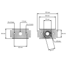 Držiak žacieho noža pre čínske kosačky a kosačky z hobbymarketov Castorana Hortmasz Daye (OEM 26300113301 DYM1768-84)