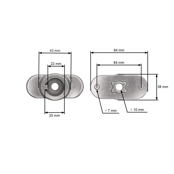Držiak žacieho noža pre kosačky MTD Cub Cadet Wolf Troy-Bilt EFCO OLEO-MAC Oleomac (OEM 748-04096)
