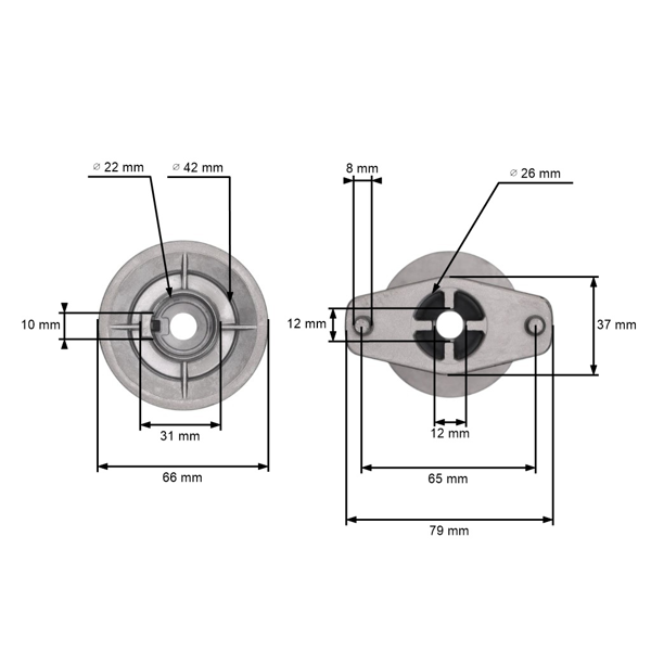 Držiak žacieho noža pre motorové kosačky Stihl Viking MB400 MB450 MB455 MB500 MB650 (OEM 61187025001)