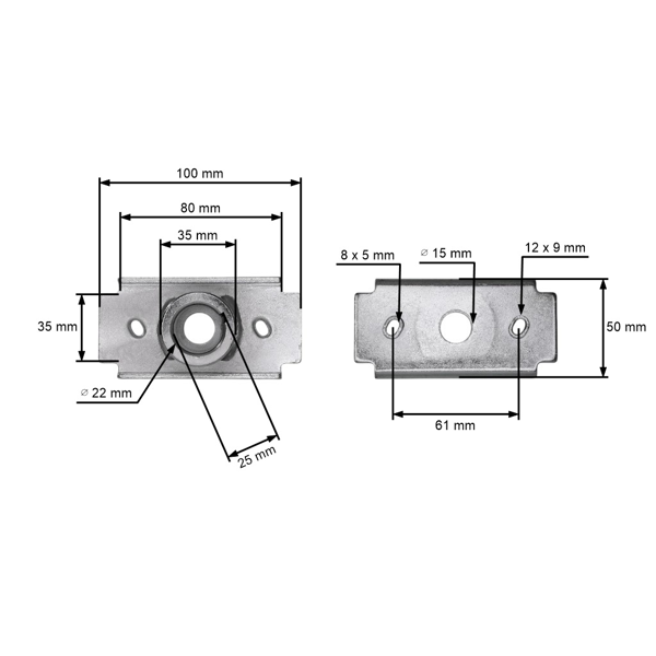 Držiak žacieho noža pre záhradné čínske kosačky a kosačky z hobbymarketov DAYE DYM 1578