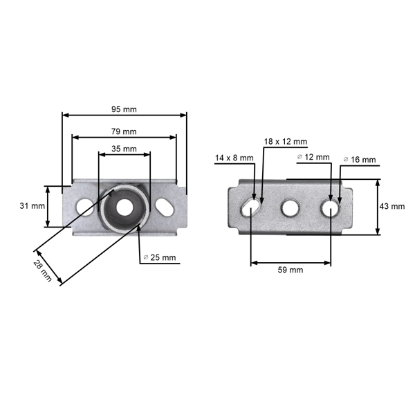 Držiak žacieho noža pre záhradné čínske kosačky a kosačky z hobbymarketov Victus Molgo Sandri Garden Agroma