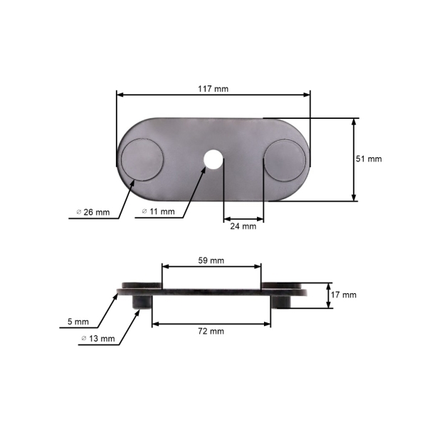 Držiak žacieho noža pre záhradné traktory Husqvarna Jonsered Partner McCulloch Craftsman Poulan (OEM 532446995 583588901 532180878 180878)
