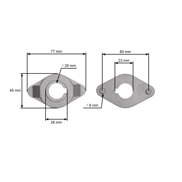 Držiak žacieho noža pre záhradné traktory Husqvarna Partner Jonsered PR14 PROFLEX 18 RIDER 13 RIDER 850 HST FR2111 (OEM 506534101)