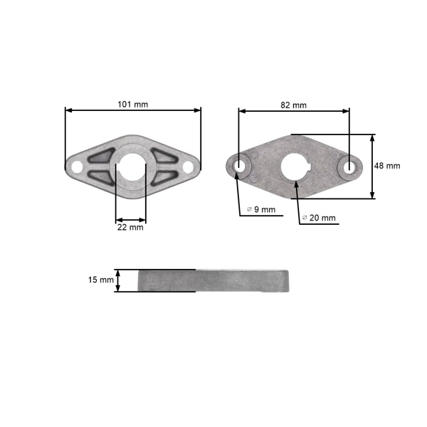 Držiak žacieho noža pre záhradné traktory Stiga (OEM 1134-9061-01 1134208201)