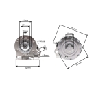 Elektický štartér pre motory Briggs & Stratton John Deere Cub Cadet 1972-2002 výkon 7,0 PS - 18,0 PS originálny diel (OEM 390838 391423 497595)