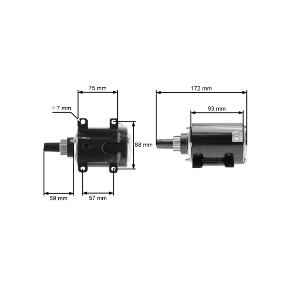 Elektický štartér pre motory Tecumseh (OEM 33605 35763 35763A 36463 36680)