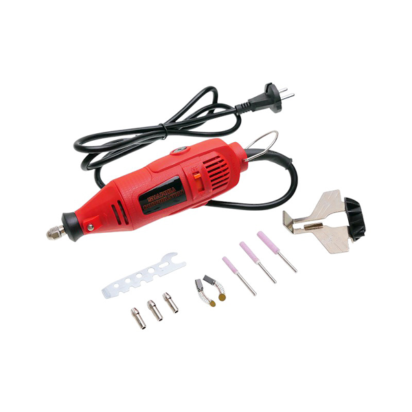 Elektrická ručná brúska na brúsenie reťazí a kosiacich nožov