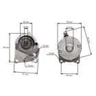 Elektrický štartér pre Briggs & Stratton Cub Cadet John Deere V Twin 14,0 PS 16,0 PS 18,0 PS (OEM 393017 394674 394808 497596 399928 495100)