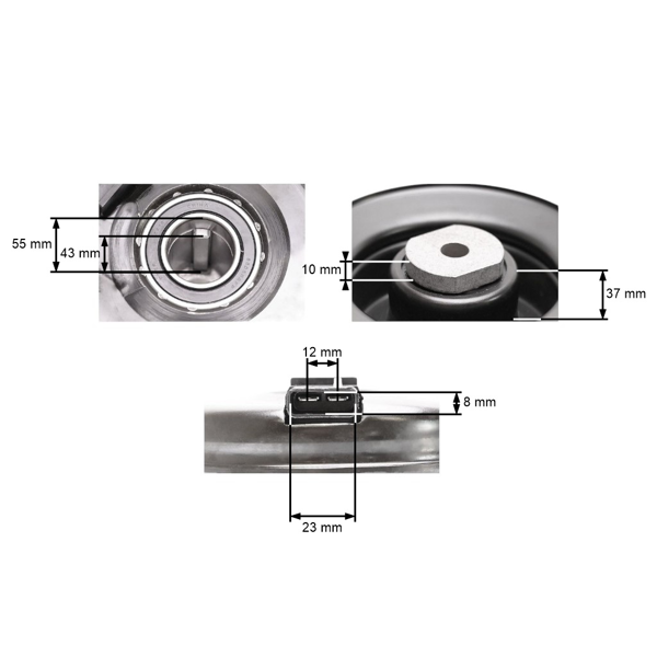 Elektromagnetická spojka pre záhradné traktory Alko T18 T20 Stihl Viking MT4097 MT4112 MT4412 MT6112 MT6127 originálny diel Warner (OEM 521736 521684 61701602010)