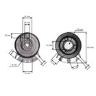 Elektromagnetická spojka pre záhradné traktory AlkoT13 T15 T17 Castelgarden TC92 TC102 (OEM 464115 514876 118399061/0)