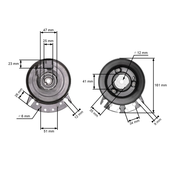 Elektromagnetická spojka pre záhradné traktory AlkoT13 T15 T17 Castelgarden TC92 TC102 (OEM 464115 514876 118399061/0)