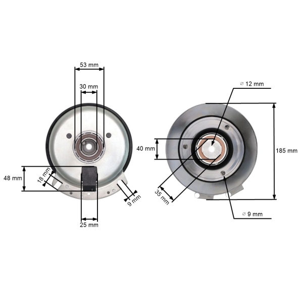 Elektromagnetická spojka pre záhradné traktory Husqvarna Jonsered Poulan Ariens Axxom Elektrolux John Deere MTD Viking (OEM 00574200)