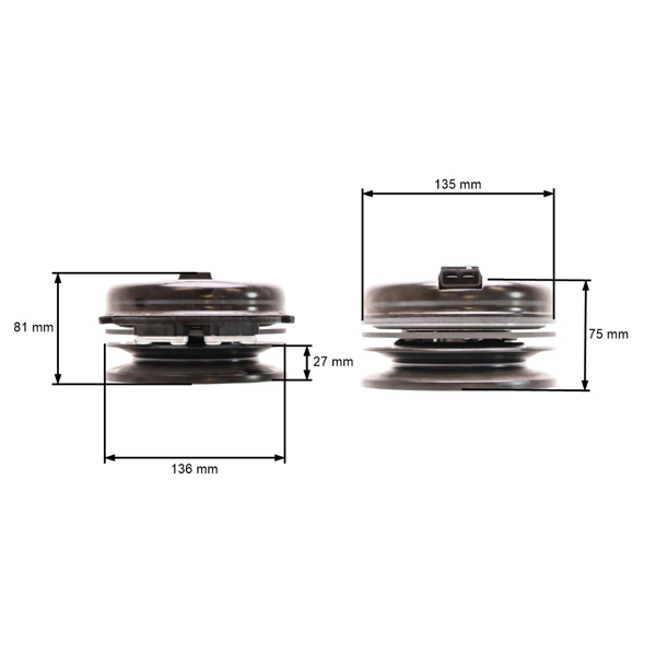 Elektromagnetická spojka pre záhradné traktory Husqvarna Jonsered Poulan AYP ROPER Castelgarden Etesia Honda Simplicity Stiga (OEM 532145028)