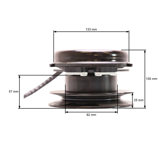 Elektromagnetická spojka pre záhradné traktory MTD 1440 1641 2182 LTX1042 CubCadet LT1040 LT1045 originálny diel Warner (OEM 717-04163A 917-04163A 5217-32)