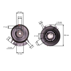 Elektromagnetická spojka pre záhradné traktory MTD 1440 1641 2182 LTX1042 CubCadet LT1040 LT1045 originálny diel Warner (OEM 717-04163A 917-04163A 5217-32)