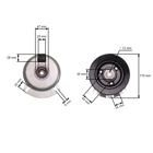 Elektromagnetická spojka pro zahradní traktory Husqvarna Jonsered Poulan Ariens Axxom Elektrolux John Deere MTD Viking (OEM 00617400)