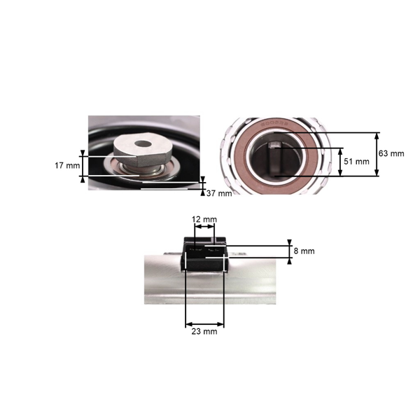 Elektromagnetická spojka pro zahradní traktory Husqvarna Jonsered Poulan Ariens Axxom Elektrolux John Deere MTD Viking (OEM 00617400)