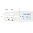 HS PARTS carvingová vodiaca lišta 14" (35 cm) 1/4" .050" (1,3 mm) 76 DL pre Stihl 009 017 018 MS170 MS180 MS181 MS210 MS230 MS211 MS250 Husqvarna 136 137 339XP 236 240 334T Echo CS301 CS346