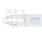 HS PARTS carvingová vodiaca lišta 16" (40 cm) 1/4" .050" (1,3 mm) 86 DL pre Stihl 009 017 018 MS170 MS180 MS181 MS210 MS230 MS211 MS250 Husqvarna 136 137 339XP 236 240 334T Echo CS301 CS346