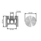HS PARTS kompletný valec s piestom pre motorové píly Stihl 065 MS650 52 mm (OEM 11220201219)
