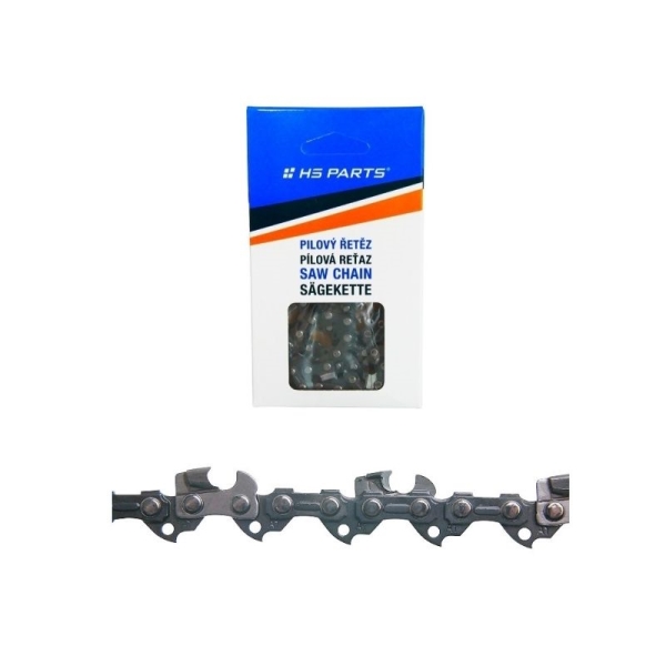 HS PARTS Łańcuch tnący z końcówką z węglików spiekanych 3/8" .050" (1,3 mm) 50 ogniw z kwadratowym zębem do Stihl 009 018 021 E14 E140 MS170 MS180 MS181 MS190 MS201 MS210 MS230 MS231 MS241 MS250 MS251