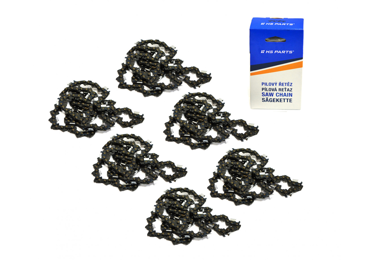 HS PARTS pílová reťaz .325" .050" (1,3 mm) 72 článkov hranatý zub 5+1 zadarmo pre Husqvarna 36 55 136 154 257 262 346 357 435 445 460 Jonsered 2054 2152 CS2149W Dolmar 109 111 112 116 Oleomac 938 947 952 962 Solo 639 651 665