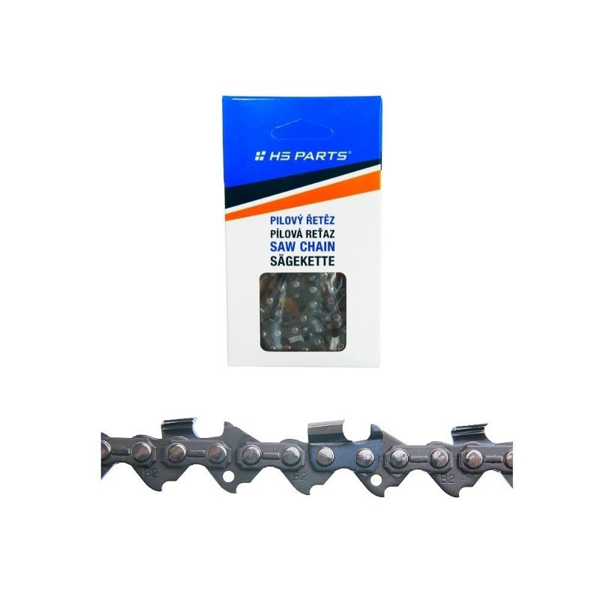 HS PARTS pílová reťaz na pozdĺžne rezanie .325" .058" (1,5 mm) 64 článkov guľatý zub pre výrobu fošní a dosiek vhodné pre Husqvarna 36 40 42 45 51 55 240 242 254 257 262 338XPT 340 345 346 351 353 359 435 445 450 455 460