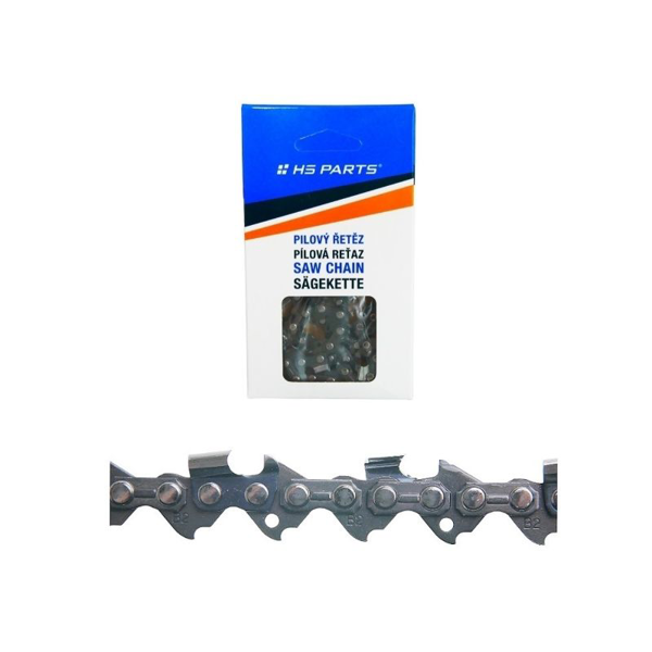 HS PARTS pílová reťaz na pozdĺžne rezanie .325" .058" (1,5 mm) 76 článkov guľatý zub pre výrobu fošní a dosiek vhodné pre Husqvarna 36 40 42 45 51 55 240 242 254 257 262 338XPT 340 345 346 351 353 359 435 445 450 455 460