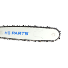 HS PARTS profesionálna vodiaca lišta 16" (40 cm) .325" .058" (1,5 mm) + pílová reťaz 66 článkov hranatý zub pre Husqvarna 36 45 55 136 154 262 345 346 357 435 445 460 Jonsered 2054 2152 2155 CS2149W Dolmar 112 116 Oleomac 952 962