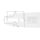 HS PARTS profesionálna vodiaca lišta 18" (45 cm) 3/8" .063" (1,6 mm) 66 článkov pre Stihl 034 036 039 041 042 044 046 056 066 MS290 MS390 MS340 MS360 MS361 MS362 MS380 MS381 MS440 MS460 MS441 MS640 MS650 MS660 MS500i
