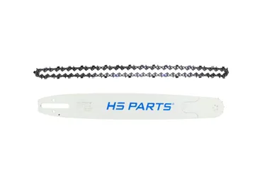 HS PARTS profesionálna vodiaca lišta 18" (45 cm) 3/8" .063" (1,6 mm) + pílová reťaz 66 článkov hranatý zub pre Stihl 030 036 042 045 MS290 MS390 MS360 MS361 MS362 MS380 MS440 MS441 MS460 MS461 MS462 MS500i MS660 MS661
