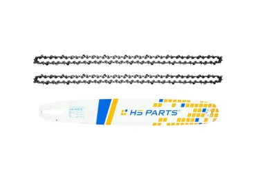 HS PARTS profesionálna vodiaca lišta 18" (45 cm) .325" .050" (1,3 mm) + 2 x pílová reťaz 74 článkov hranatý zub pre Stihl 024 026 028 029 030 031 032 039 MS240 MS260 MS261 MS270 MS271 MS280 MS290 MS291 MS310 MS390