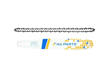 HS PARTS profesionálna vodiaca lišta 18" (45 cm) .325" .050" (1,3 mm) + pílová reťaz 72 článkov hranatý zub pre Shindaiwa 360 366 490 577 Makita DCS4301 Jonsered 2138 2141 CS2141 Echo CS3600 CS400 CS4100 CS440 Ryobi PCN3840