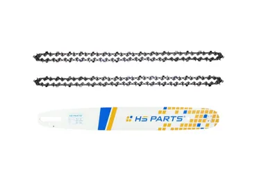 HS PARTS profesionálna vodiaca lišta 20" (50 cm) 3/8" .050" (1,3 mm) + 2 x pílová reťaz 72 článkov hranatý zub pre Stihl 029 036 044 056 066 MS290 MS310 MS360 MS361 MS362 MS391 MS440 MS441 MS462 MS460 MS640 MS650 MS660 MS500i
