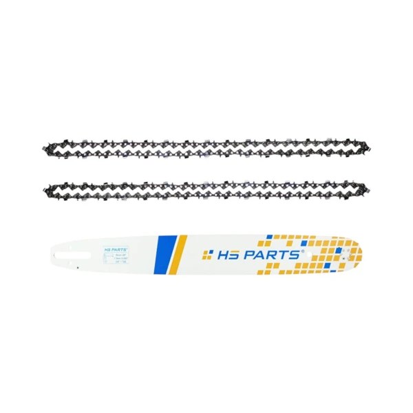HS PARTS profesionálna vodiaca lišta 20" (50 cm) 3/8" .050" (1,3 mm) + 2 x pílová reťaz 72 článkov hranatý zub pre Stihl 029 036 044 056 066 MS290 MS310 MS360 MS361 MS362 MS391 MS440 MS441 MS462 MS460 MS640 MS650 MS660 MS500i