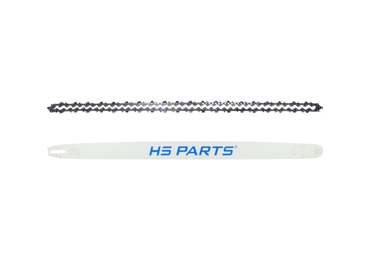 HS PARTS profesionálna vodiaca lišta 42" (106 cm) .404" .063" (1,6 mm) + pílová reťaz 122 článkov hranatý zub pre Stihl 050 051 070 075 076 07S 084 088 08S 090 E30 MS880 S10