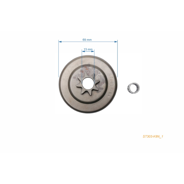 HS PARTS reťazka 1/4" 8 zubov pre motorové píly Stihl 009 010 011 012
