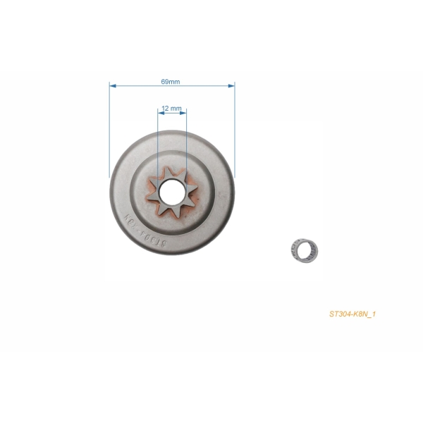 HS PARTS reťazka 1/4" 8 zubov pre motorové píly Stihl 015 015AV 015L (OEM 11166402005)