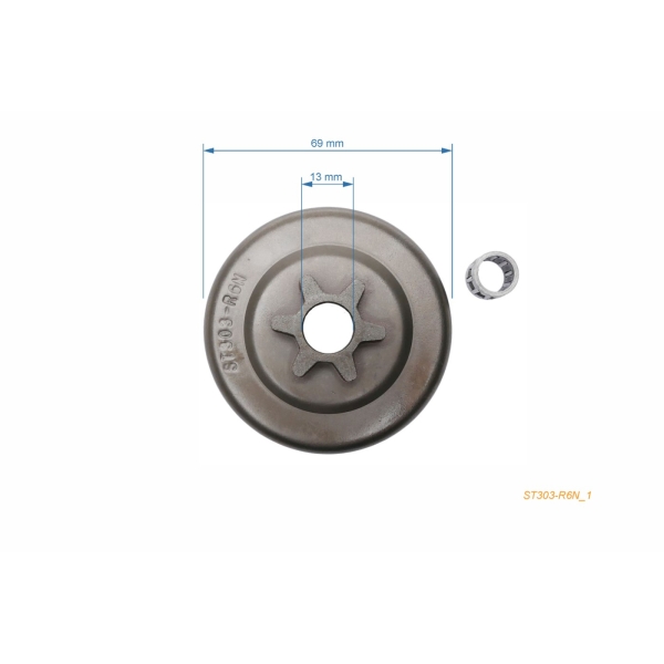HS PARTS reťazka 3/8" 6 zubov picco pre motorové píly Stihl 009 009Q 010 010AVEQ 010AVQ 011AVEQ 110AV (OEM 11206402000)