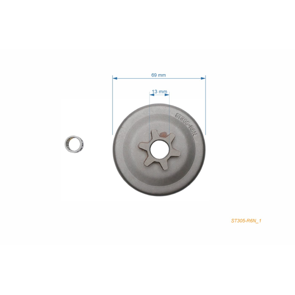 HS PARTS reťazovka 3/8" 6 zubov pre motorové píly Stihl 017 018 019T 021 023 025 MS170 MS180 MS190T MS210 MS230 MS250 (OEM 11236402003)