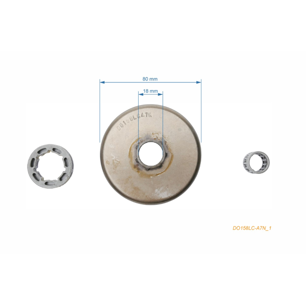 HS PARTS reťazovka 3/8" 7 zubov pre motorové píly Dolmar 112 113 114 116 117 119 120 120 super McCulloch Promac 6800
