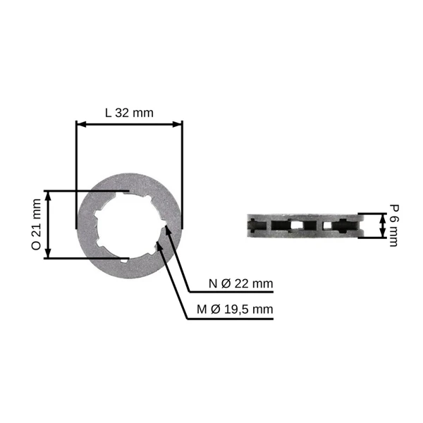 HS PARTS reťazovka .325 7 zubov pre Echo CS400 CS440 CS3600 CS3700 CS3900 CS4100 CS4200 CS4500 CS4510