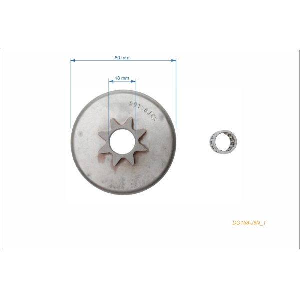 HS PARTS reťazovka .325" 8 zubov pre motorové píly Dolmar 112 113 114 116 117 119 120 120 super McCulloch Promac 6800 (OEM 114223010)