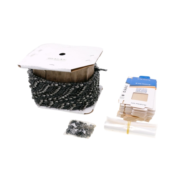 HS PARTS role reťaze s karbidovými hrotmi 3/8" .063" (1,6 mm) 1637 článkov štvorcový zub pre Stihl 030 040 044 046 MS360 MS361 MS362 MS380 MS390 MS440 MS441 MS460 MS461 MS660 MS661 MS880