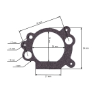 HS Parts tesnenie vzduchového filtra pre motory Briggs & Stratton (OEM 692667)
